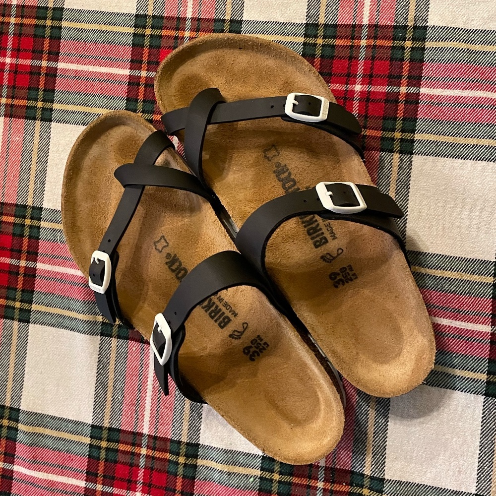 BIRKENSTOCK Mayari Birko-Flor Black / White